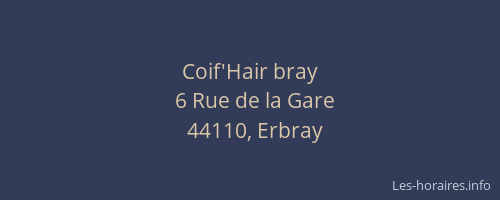 Coif'Hair bray