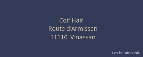 Coif Hair