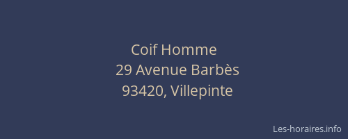 Coif Homme