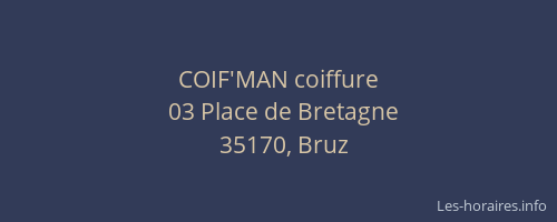 COIF'MAN coiffure