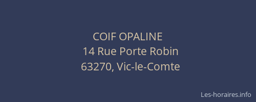 COIF OPALINE