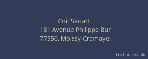 Coif Sénart