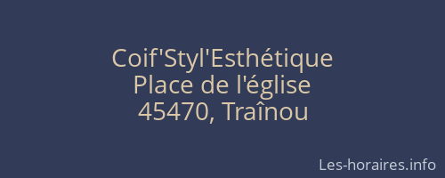Coif'Styl'Esthétique