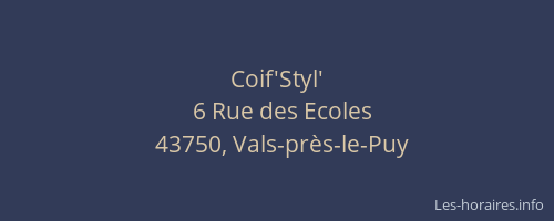 Coif'Styl'