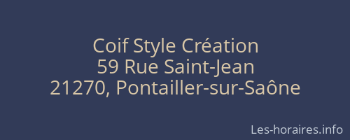 Coif Style Création