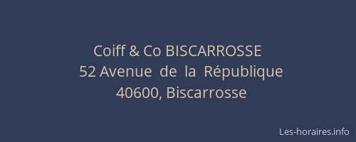 Coiff & Co BISCARROSSE