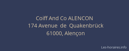 Coiff And Co ALENCON