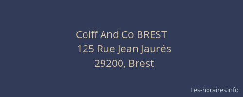 Coiff And Co BREST