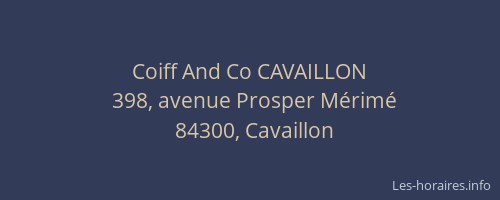 Coiff And Co CAVAILLON