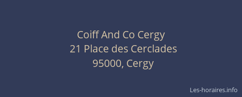 Coiff And Co Cergy
