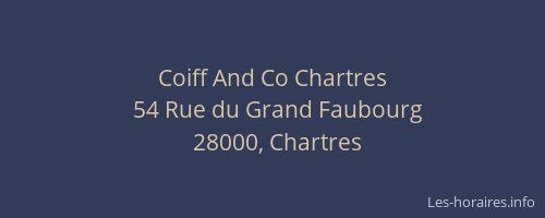 Coiff And Co Chartres