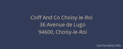 Coiff And Co Choisy-le-Roi