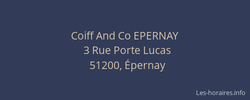 Coiff And Co EPERNAY