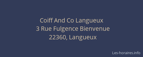Coiff And Co Langueux