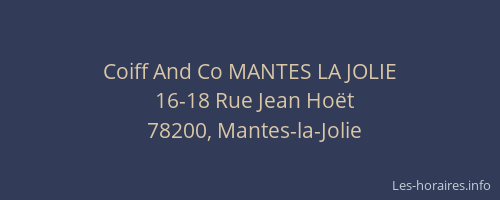 Coiff And Co MANTES LA JOLIE