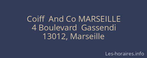 Coiff  And Co MARSEILLE