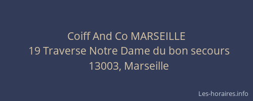 Coiff And Co MARSEILLE
