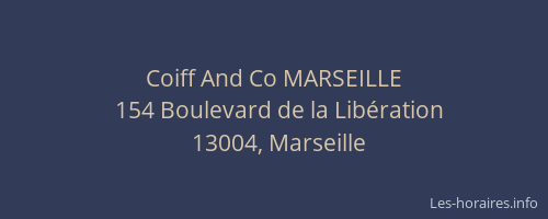 Coiff And Co MARSEILLE