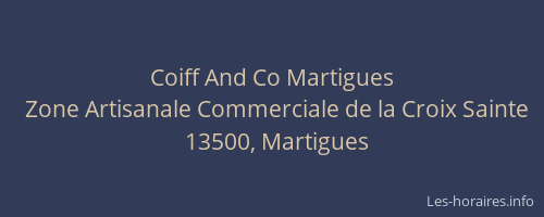 Coiff And Co Martigues
