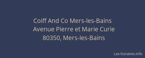 Coiff And Co Mers-les-Bains