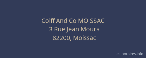 Coiff And Co MOISSAC