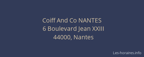 Coiff And Co NANTES