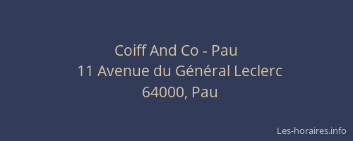 Coiff And Co - Pau