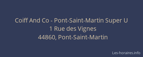 Coiff And Co - Pont-Saint-Martin Super U