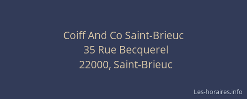 Coiff And Co Saint-Brieuc