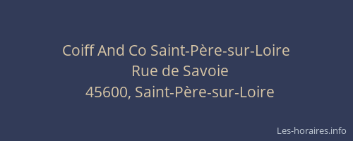 Coiff And Co Saint-P&egrave;re-sur-Loire