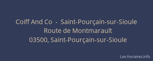 Coiff And Co  -  Saint-Pourçain-sur-Sioule