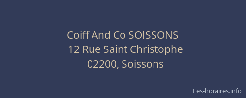 Coiff And Co SOISSONS