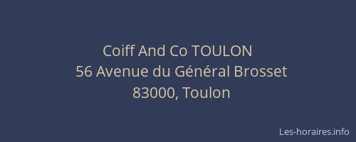 Coiff And Co TOULON