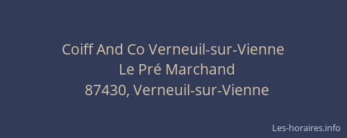 Coiff And Co Verneuil-sur-Vienne