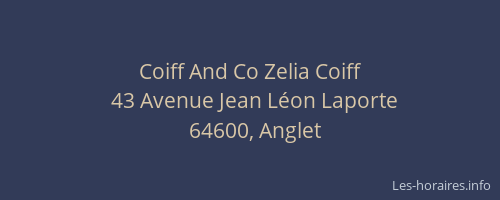 Coiff And Co Zelia Coiff