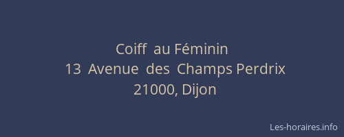 Coiff  au Féminin