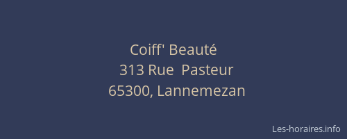 Coiff' Beaut&eacute;