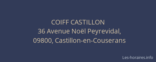 COIFF CASTILLON