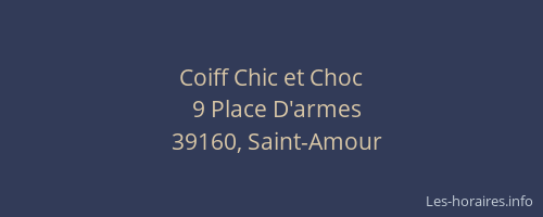 Coiff Chic et Choc