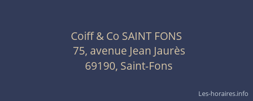 Coiff & Co SAINT FONS