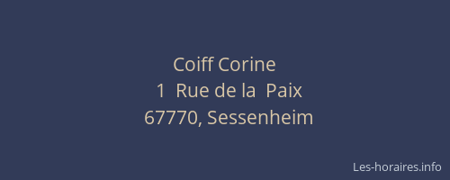 Coiff Corine