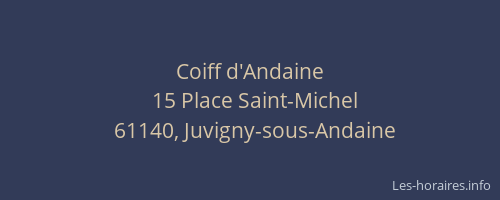 Coiff d'Andaine