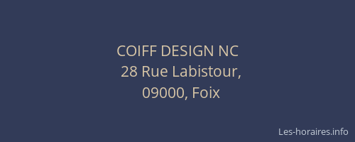 COIFF DESIGN NC