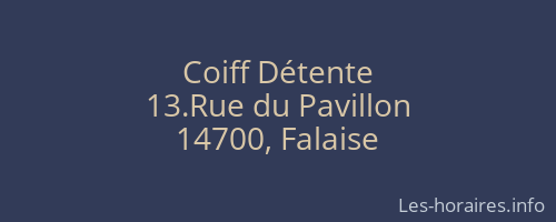 Coiff Détente