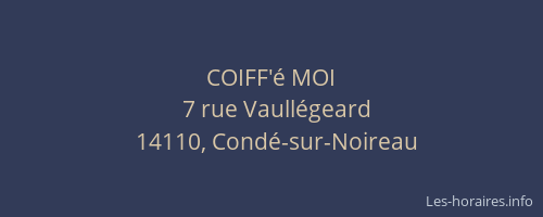 COIFF'&eacute; MOI