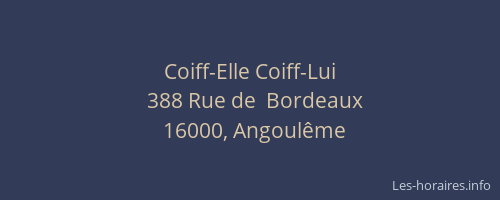 Coiff-Elle Coiff-Lui