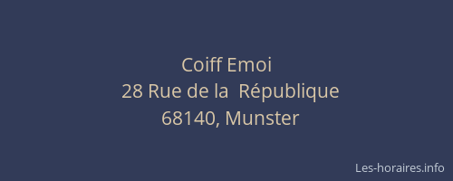 Coiff Emoi