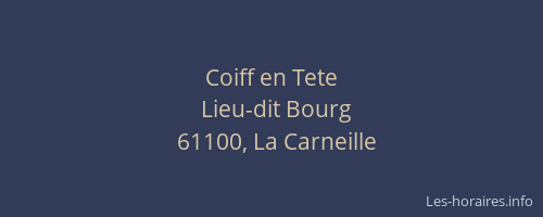 Coiff en Tete