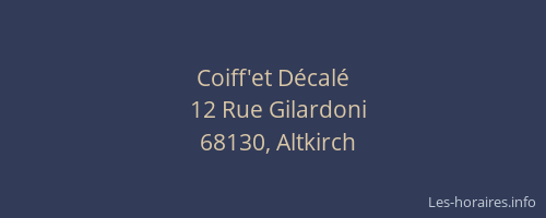 Coiff'et D&eacute;cal&eacute;