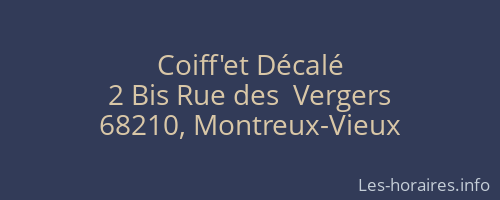Coiff'et Décalé